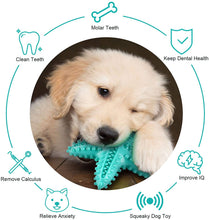 Carica l&#39;immagine nel visualizzatore di Gallery, Ownpets Dog Chew Toy, Starfish Squeaky Teeth Cleaning Chew Toy for Puppies, Small &amp; Medium Dogs - Blue
