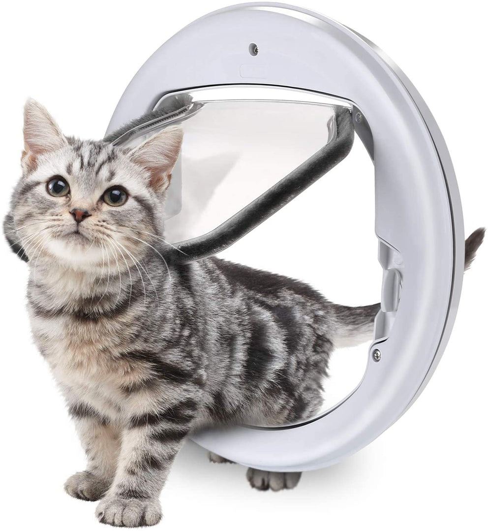 088 Ownpets Magnetische Katzentür, 11,8 x 13 x 1,6 Zoll Haustiertür, leicht und langlebig, einfach zu installierende Haustiertür für Katzen, passend für alle Katzen und kleine Hunde