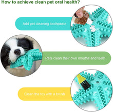 Carica l&#39;immagine nel visualizzatore di Gallery, Ownpets Dog Chew Toy, Starfish Squeaky Teeth Cleaning Chew Toy for Puppies, Small &amp; Medium Dogs - Blue
