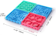 Carica l&#39;immagine nel visualizzatore di Gallery, Ownpets Dogs Slow Feeder Tray Sets, 4 pcs Anti-Slip Slow Eating Dogs Feeder Bowl &amp; Licking Trays for Pet Dog Cat Bathing, Grooming &amp; More
