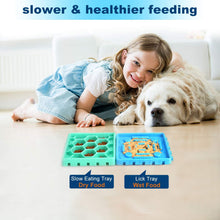 Load image into Gallery viewer, Ownpets Dogs Slow Feeder Tray Sets, 4 pcs Anti-Slip Slow Eating Dogs Feeder Bowl &amp; Licking Trays for Pet Dog Cat Bathing, Grooming &amp; More
