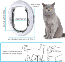 Load image into Gallery viewer, 088 Ownpets Magnetic Cat Door, 11.8 x 13 x 1.6 inch Pets Door, Lightweight and Durable, Easy to Install Pet Doors for Cats, Fit All Cats and Small Dogs
