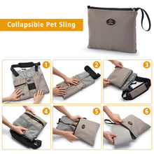 Load image into Gallery viewer, Ownpets Foldable Pet Sling Carrier, Dog Cat Sling, Fit 6-12 lbs
