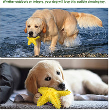 Lade das Bild in den Galerie-Viewer, Ownpets Kauspielzeug für Hunde, Seestern, quietschende Zähne, Kauspielzeug zur Reinigung von Welpen, kleinen und mittelgroßen Hunden – Gelb
