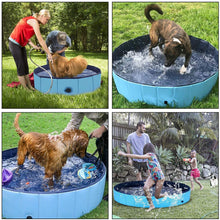 Carica l&#39;immagine nel visualizzatore di Gallery, Ownpets Foldable Pet Pool ( L: 62&quot;x 12&quot;), Portable Dog Swimming Bathing Pool Non-Slip Multi-Purpose Kiddie for Kids Dogs Cats Pigs More Pets
