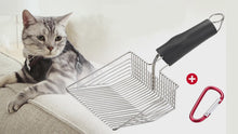 Charger et lire la vidéo dans la visionneuse de la Galerie, Pelle à litière pour chat en acier inoxydable Ownpets (couleur : argent)

