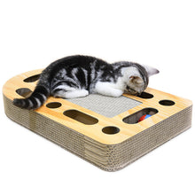 Load image into Gallery viewer, Cat Scratcher Cardboard Cat Furniture Corrugated with Catnip Bell Balls for Cats &amp; Kittens
