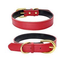 Carica l&#39;immagine nel visualizzatore di Gallery, Genuine Leather Dog Collar; Wide Dog Collar; Soft Padded Breathable Adjustable Tactical Waterproof Pet Collar
