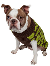 Lade das Bild in den Galerie-Viewer, Mode gewebter schwerer Strick-Designer-Hundepullover mit Rollkragen
