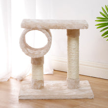 Carica l&#39;immagine nel visualizzatore di Gallery, Cat Natural Sisal Scratching Post for Kitten Small Cats Activity Platform Interactive Playground
