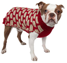 Load image into Gallery viewer, Fashion Weaved Heavy Knit Designer Ribbed Turtle Neck Dog Sweater
