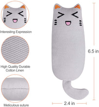 Load image into Gallery viewer, Cat Catnip Toys Playing Teeth Cleaning Plush Pillow Scratcher Pet Catnip Teeth Grinding Chew Toys
