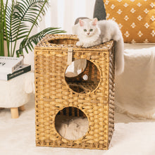 Load image into Gallery viewer, Cat Litter, Cat Bed with Rattan Ball and Cushion
