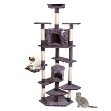 Load image into Gallery viewer, 80&quot; Solid Cute Sisal Rope Plush Cat Climb Tree Cat Tower
