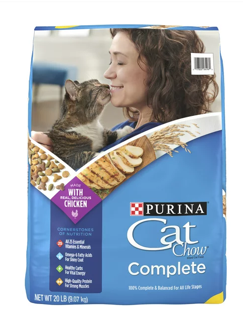 Purina Cat Chow Complete Dry Cat Food, 20 lb Bag