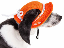 Load image into Gallery viewer, Uv Protectant Adjustable Fashion Mesh Brimmed Dog Hat Cap
