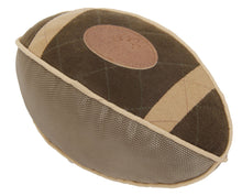 Load image into Gallery viewer, &#39;Pugskin&#39; Durable Oxford Nylon and Mesh Plush Squeaky Football Dog Toy
