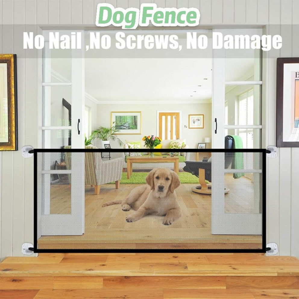 Pet Dog Gate Qiao Net Dog Fence Pet Barrier Fence Geeignet für die Sicherheit im Innenbereich Pet Dog Gate Sicherheitszaun Heimtierbedarf Direktverkauf