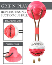 Carica l&#39;immagine nel visualizzatore di Gallery, &#39;Grip N&#39; Play&#39; Treat Dispensing Ball Shaped Suction Cup Dog Toy
