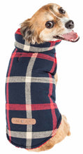 Charger l&#39;image dans la galerie, &#39;Allegiance&#39; Manteau pour chien isolé à carreaux classique
