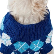 Cargar imagen en el visor de la galería, Argyle Style Ribbed Fashion Pet Sweater
