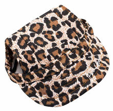 Load image into Gallery viewer, &#39;Cheetah Bonita&#39; Cheetah Patterned Uv Protectant Adjustable Fashion Dog Hat Cap
