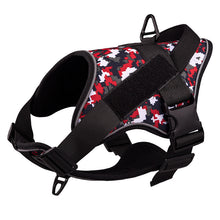 Load image into Gallery viewer, Dog Harness; large dog training tactical chest strap; K9 pet chest strap; vest type reflective dog rope; explosion-proof impulse traction
