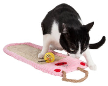 Load image into Gallery viewer, Eco-Natural Sisal And Jute Hanging Carpet Kitty Cat Scratcher Lounge With Toy
