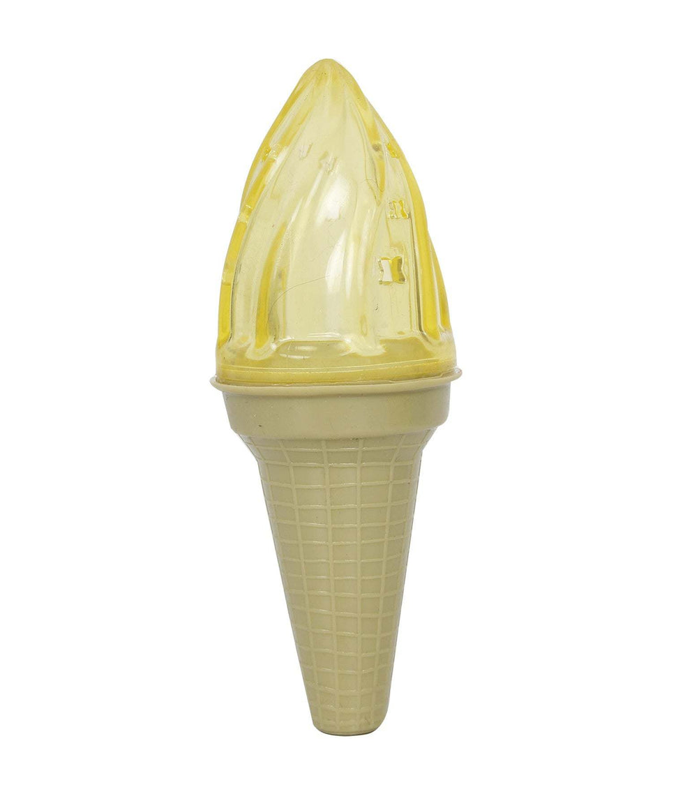 Ice Cream Cone Cooling 'Lick And Gnaw' Water Fillable And Freezable Rubberized Dog Chew And Teether Toy