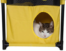 Load image into Gallery viewer, Kitty-Square Obstacle Soft Folding Sturdy Play-Active Travel Collapsible Travel Pet Cat House Furniture
