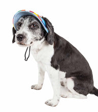 Lade das Bild in den Galerie-Viewer, &#39;Colorfur&#39; UV-schützende verstellbare modische Canopy Brimmed Dog Hat Cap
