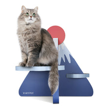 Load image into Gallery viewer, ScratchMe Cat Scratcher Post Board; Mount Fuji Shape Cat Scratching Lounge Bed; Durable Pad Prevents Furniture Damage
