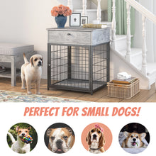 Carica l&#39;immagine nel visualizzatore di Gallery, Furniture Dog Crates for small dogs Wooden Dog Kennel Dog Crate End Table, Nightstand
