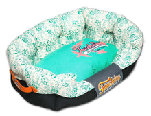 Load image into Gallery viewer, Floral-Galore Ultra-Plush Rectangular Rounded Designer Dog Bed
