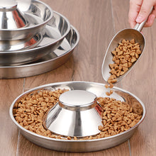 Load image into Gallery viewer, Stainless Steel Non-Slip Rubber Bottom Puppy Dog Bowl Easy to Clean Multi-Dog Feeding Bowl (3.6-4.7 Cup)
