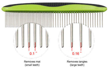 Carica l&#39;immagine nel visualizzatore di Gallery, Wide and Narrow Tooth Grooming Pet Comb
