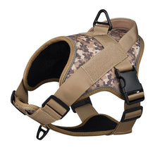 Load image into Gallery viewer, Dog Harness; large dog training tactical chest strap; K9 pet chest strap; vest type reflective dog rope; explosion-proof impulse traction
