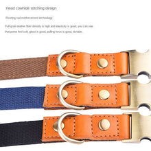 Load image into Gallery viewer, Leather dog collar; Leather Dog Collar Soft Padded Breathable Adjustable Tactical Pet Collar with Durable Metal Buckle for Small Medium Large Dogs

