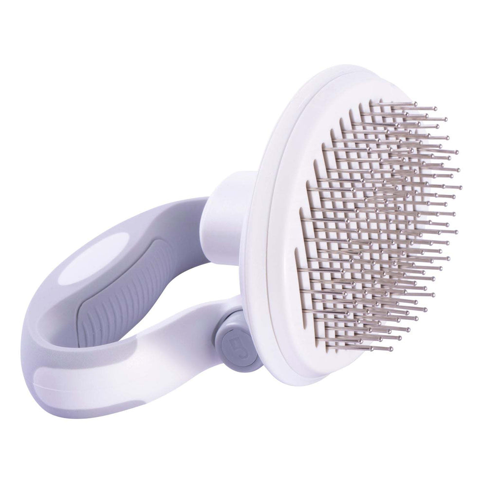 'Gyrater' Travel Self-Cleaning Swivel Grooming Pet Pin Brush