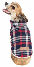 Load image into Gallery viewer, &#39;Puddler&#39; Classical Plaided Insulated Dog Coat Jacket
