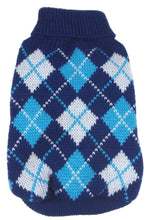Carica l&#39;immagine nel visualizzatore di Gallery, Argyle Style Ribbed Fashion Pet Sweater
