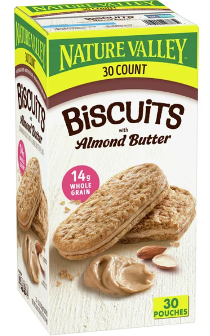 Nature Valley Biscuit Sandwiches;  Cinnamon Almond Butter;  40.5 oz;  30 ct