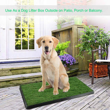 Carica l&#39;immagine nel visualizzatore di Gallery, Dog Potty Training Artificial Grass Pad Pet Cat Toilet Trainer Mat Puppy Loo Tray Turf
