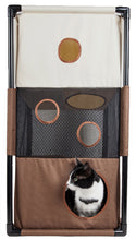Load image into Gallery viewer, Pet Life Kitty-Square Obstacle Soft Folding Sturdy Play-Active Travel Collapsible Travel Pet Cat House Furniture
