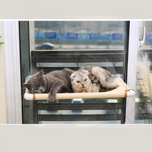 Cargar imagen en el visor de la galería, Small Pet Kitty Large Cat Dog Wall Ledge Patio Enclosures Outside Bed Hammock Seat Sil Mounted Cat Window Perch
