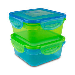 Cool Gear Air Tight Food Storage Lunch Box 1.85 CUP BPA-free 2-Pack
