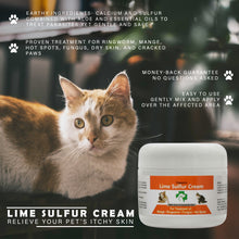 Charger l&#39;image dans la galerie, Lime Sulfur Pet Skin Cream - Pet Care and Veterinary Treatment for Itchy and Dry Skin - Safe Solution for Dog;  Cat;  Puppy;  Kitten;  Horse…
