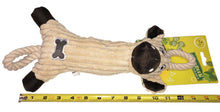 Load image into Gallery viewer, Jute and Rope Plush Pig Dog Toy
