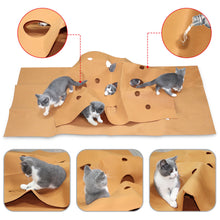 Load image into Gallery viewer, Pet Tunnel Mat Cat Waterproof Play Mat Hide and Seek Pad Interactive Mat Indoor Toy
