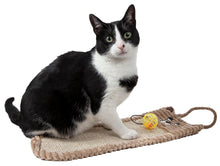 Load image into Gallery viewer, Eco-Natural Sisal And Jute Hanging Carpet Kitty Cat Scratcher Lounge With Toy

